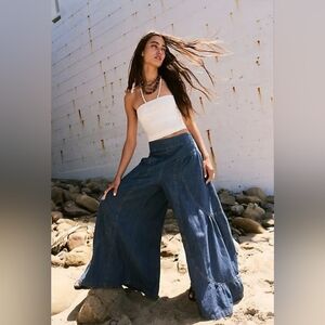 We The Free/ Free People Dawn on Me Wide Leg Denim Pants
